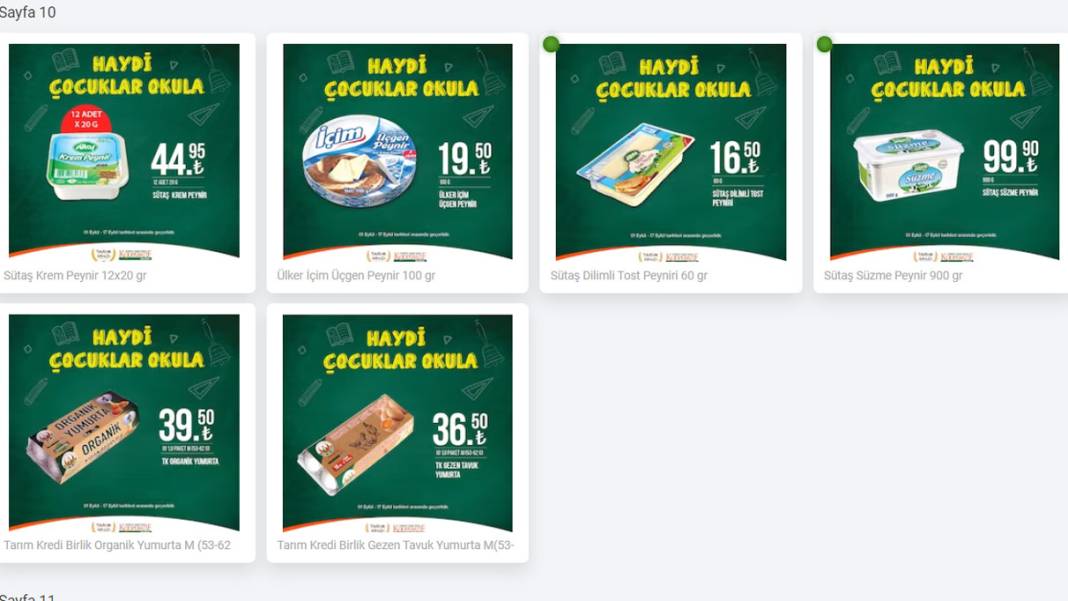 Okulların açılmasının ardından Tarım Kredi Market'ten dev indirim: İşte 12 -17 Eylül 2023 market kataloğu 3